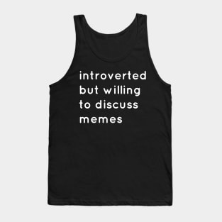introverted memes Tank Top